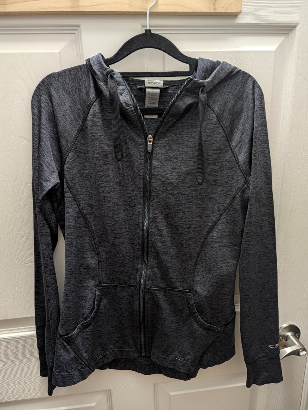 C9 Champion Duo Dry Zip Up Hoodie (Heather Gray, XS)